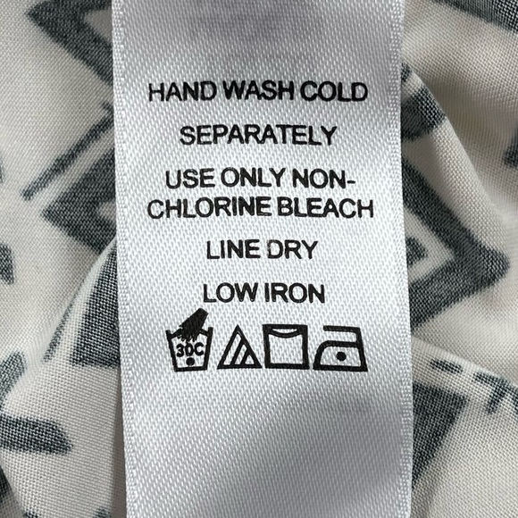 Swimsuits For All Dress Womens 18/20 Cream‎ Black Chevron Pattern Sleeveless - Picture 10 of 10